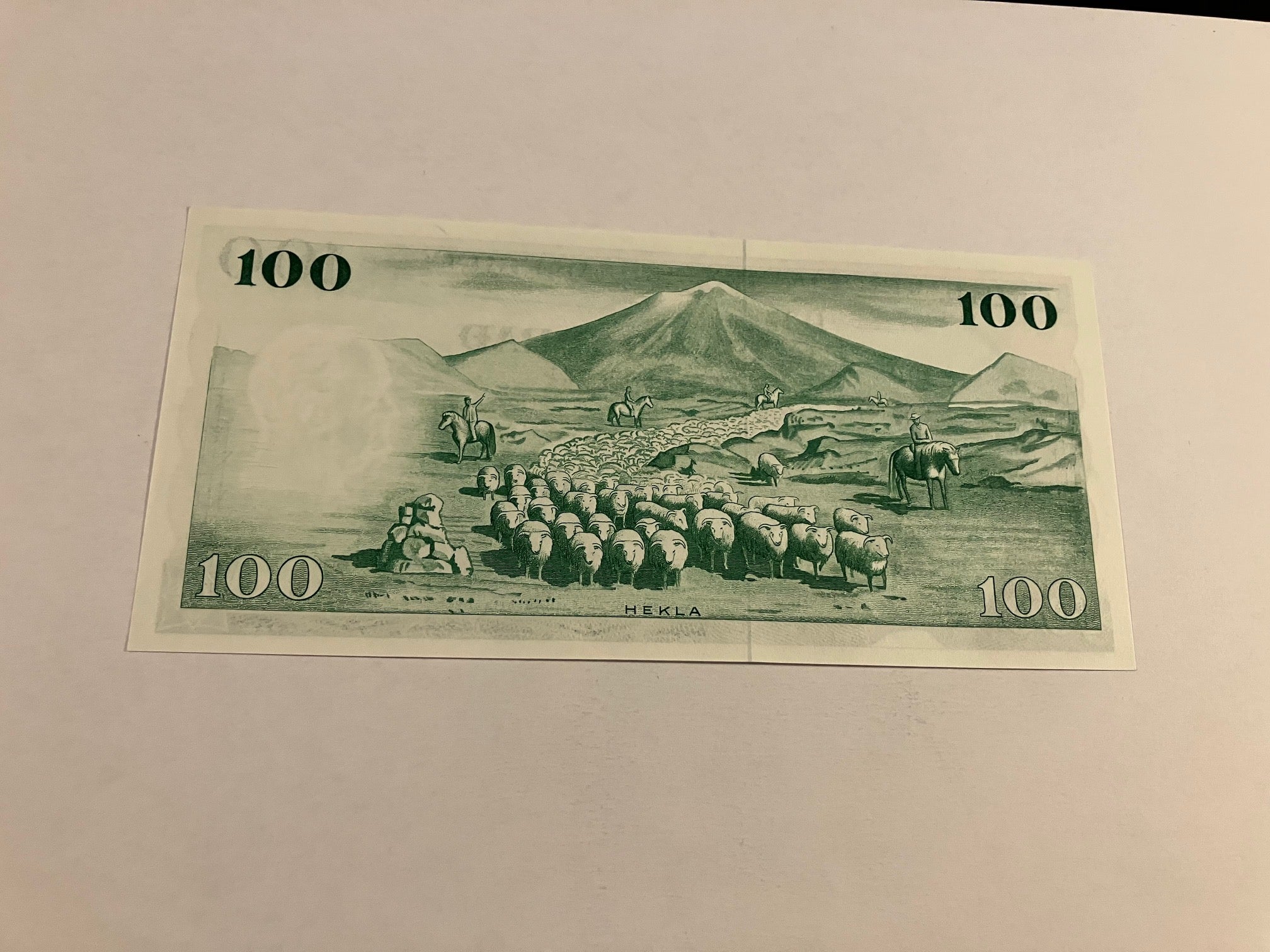 100 Kronur Iceland 1957