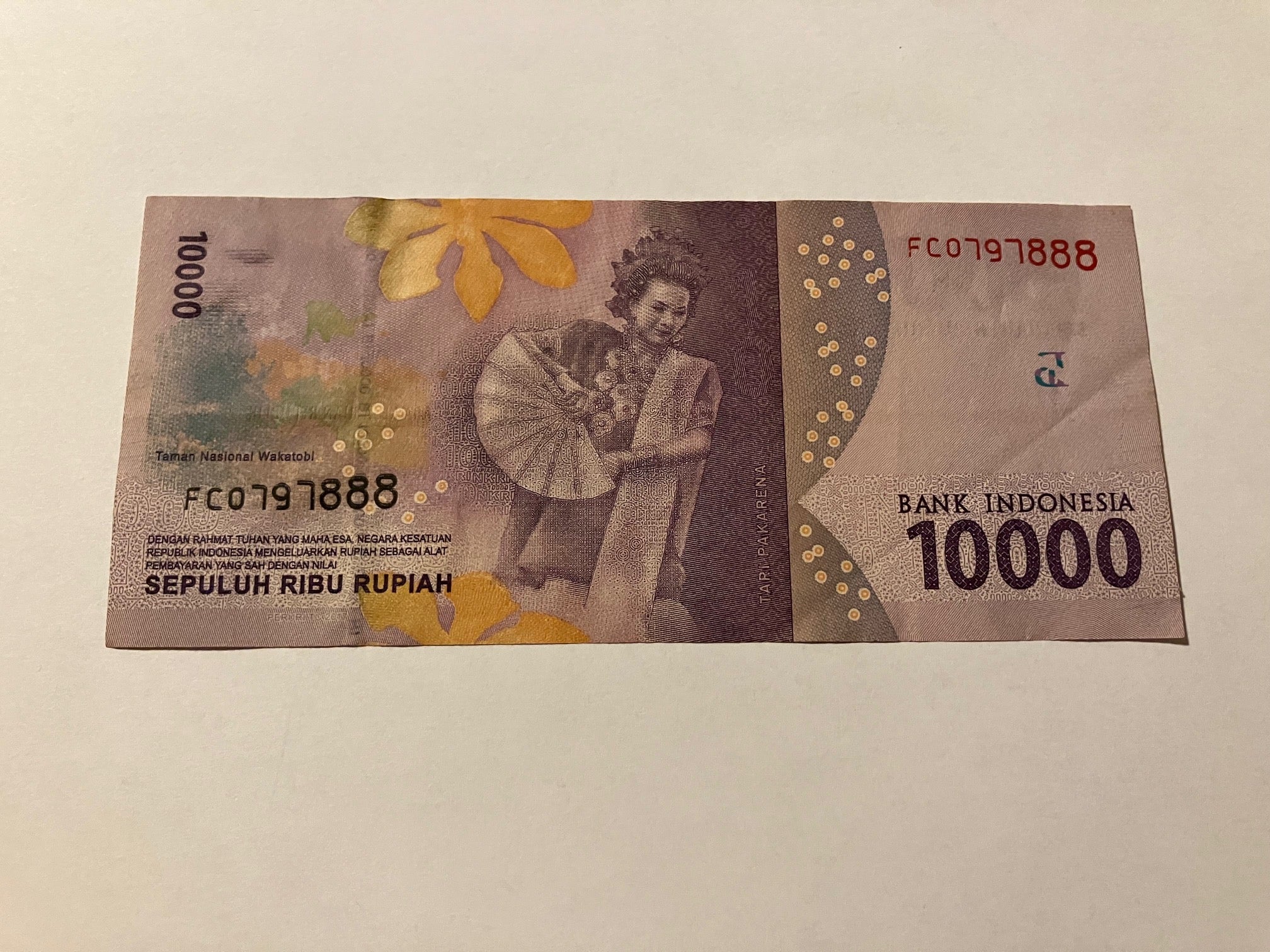 10000 Rupiah Indonesia