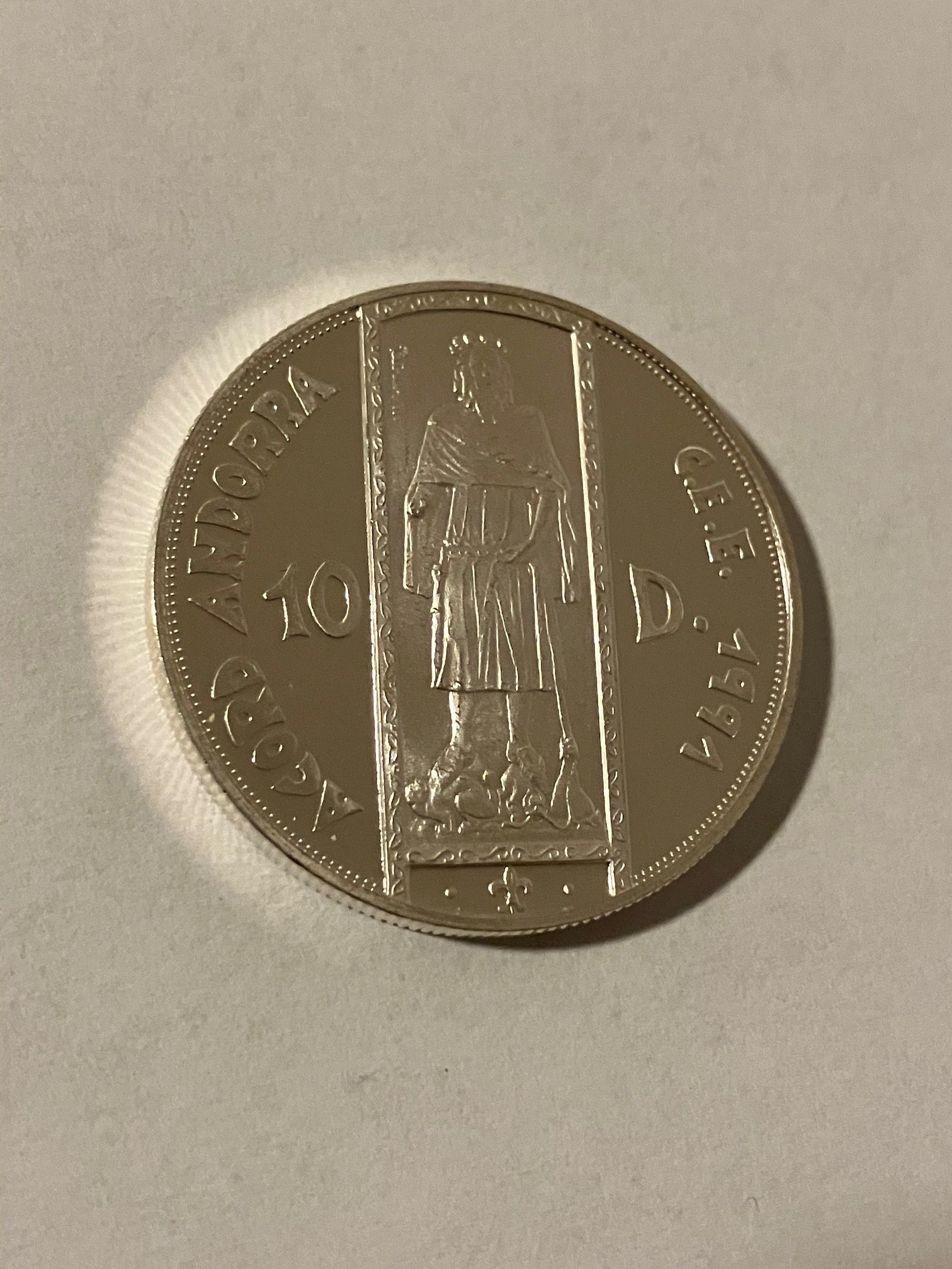 10 Diners Andorra 1994 - Silver - Low mintage