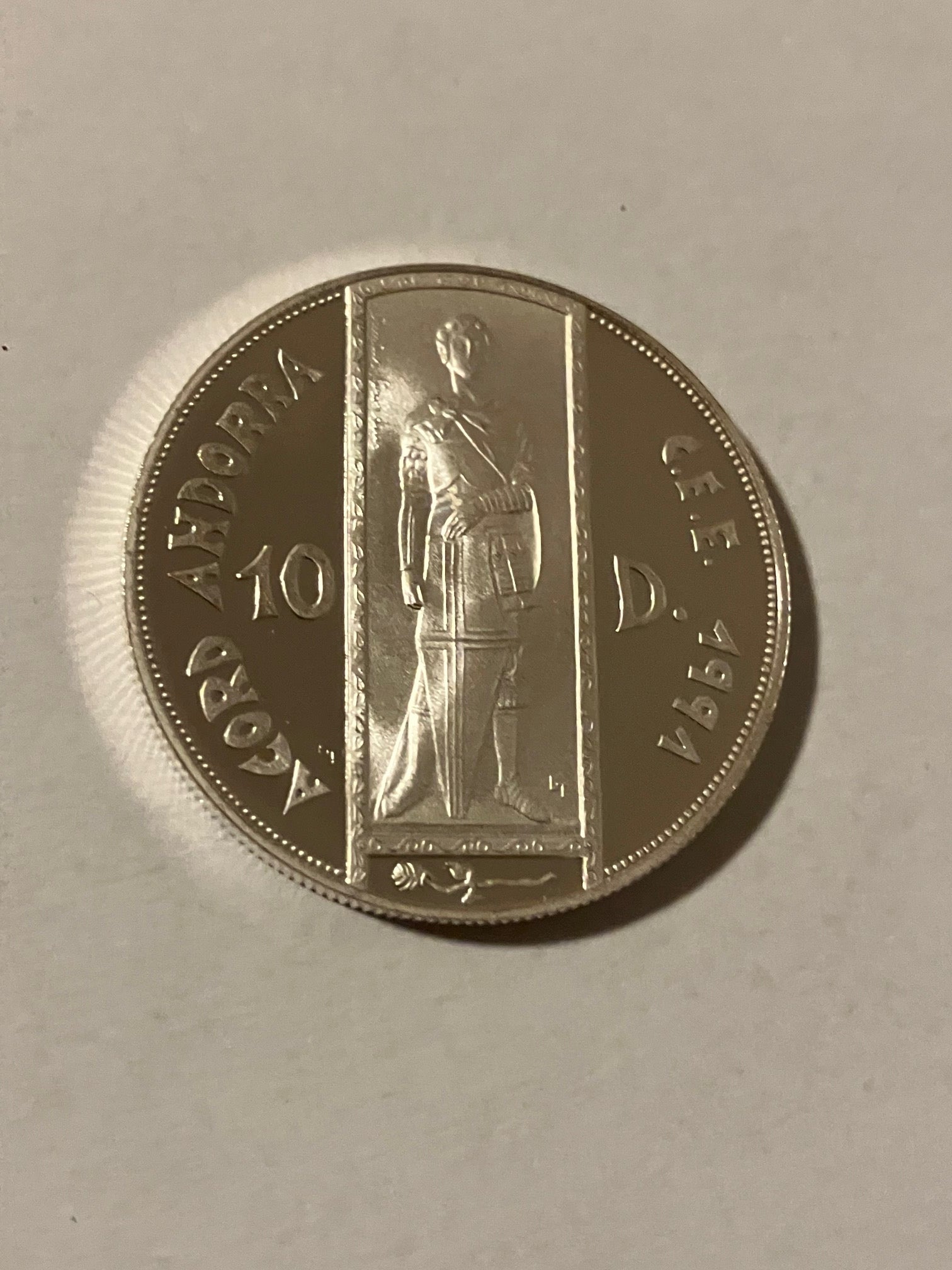 10 Diners Andorra 1993 - Low mintage