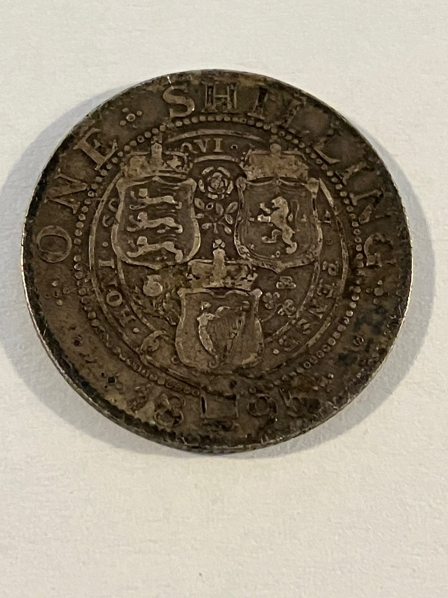 One Shilling 1895 England