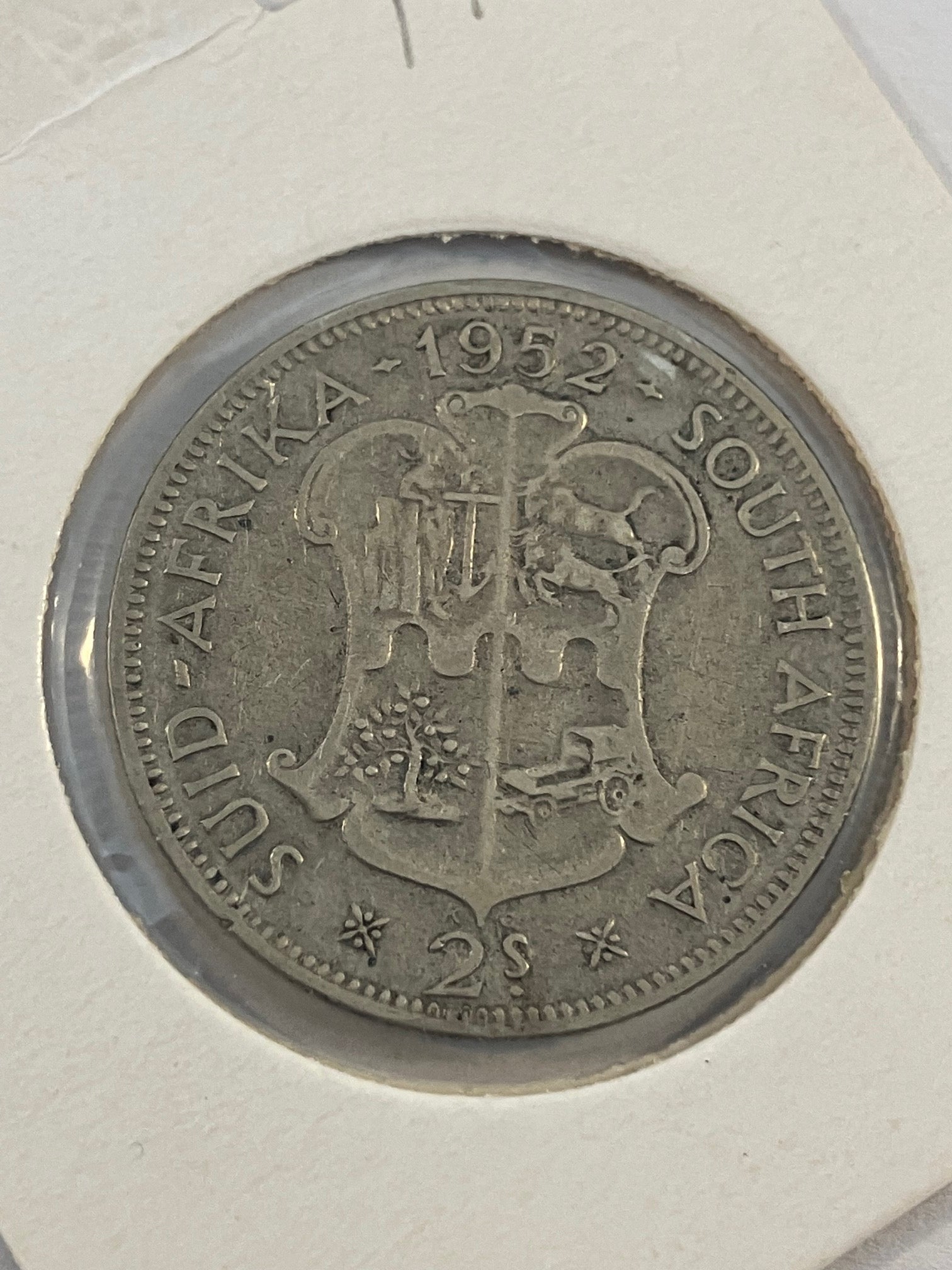 2 Shillings South Africa 1952