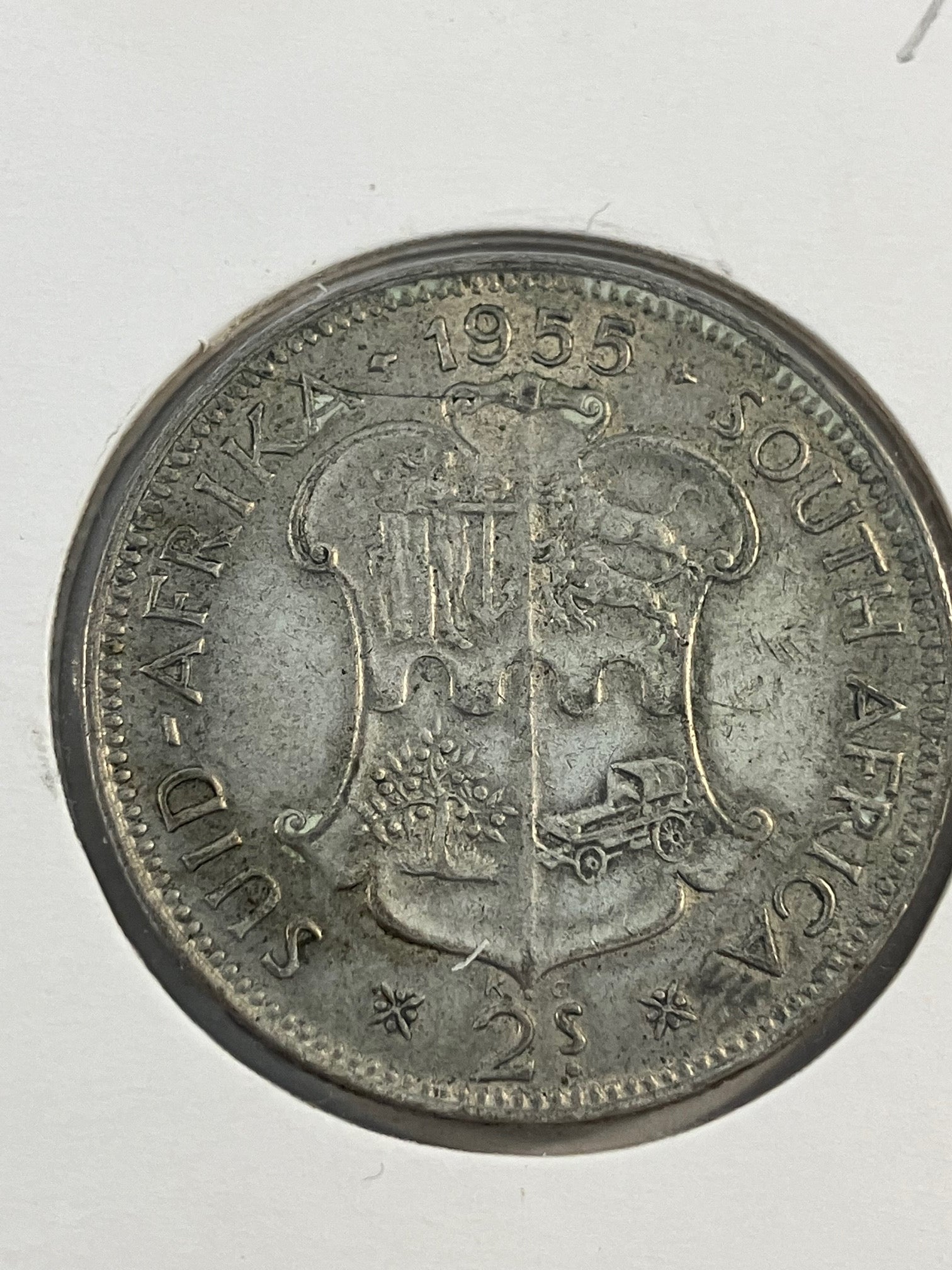 2 Shillings South Africa 1955