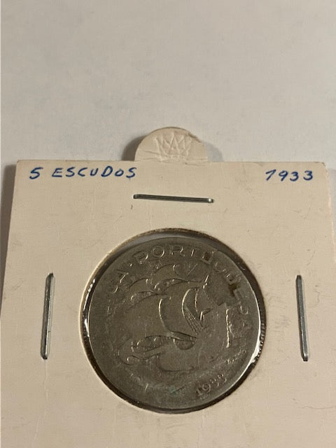 5 Escudos Portugal 1933