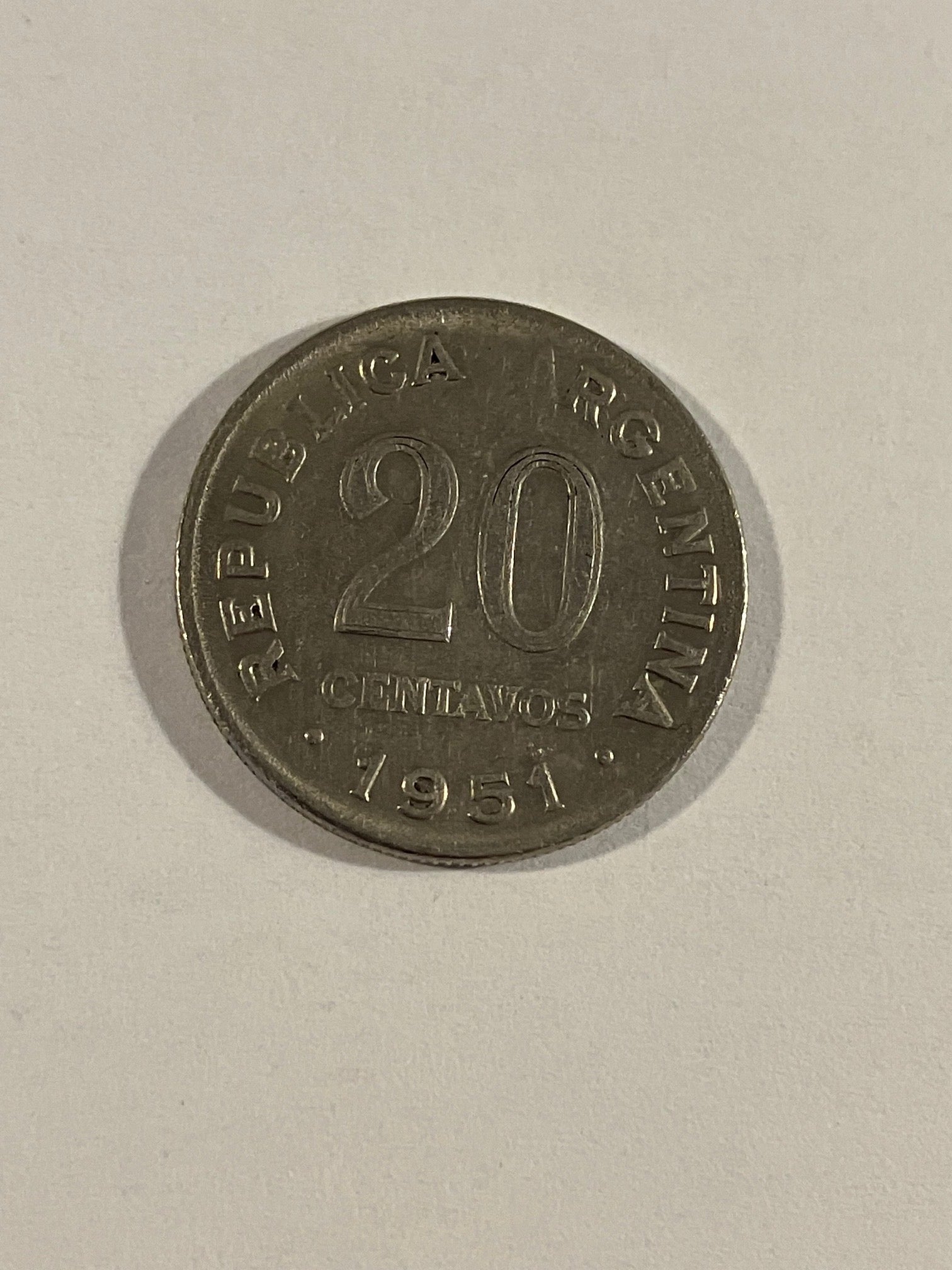 20 Centavos 1951 Argentina