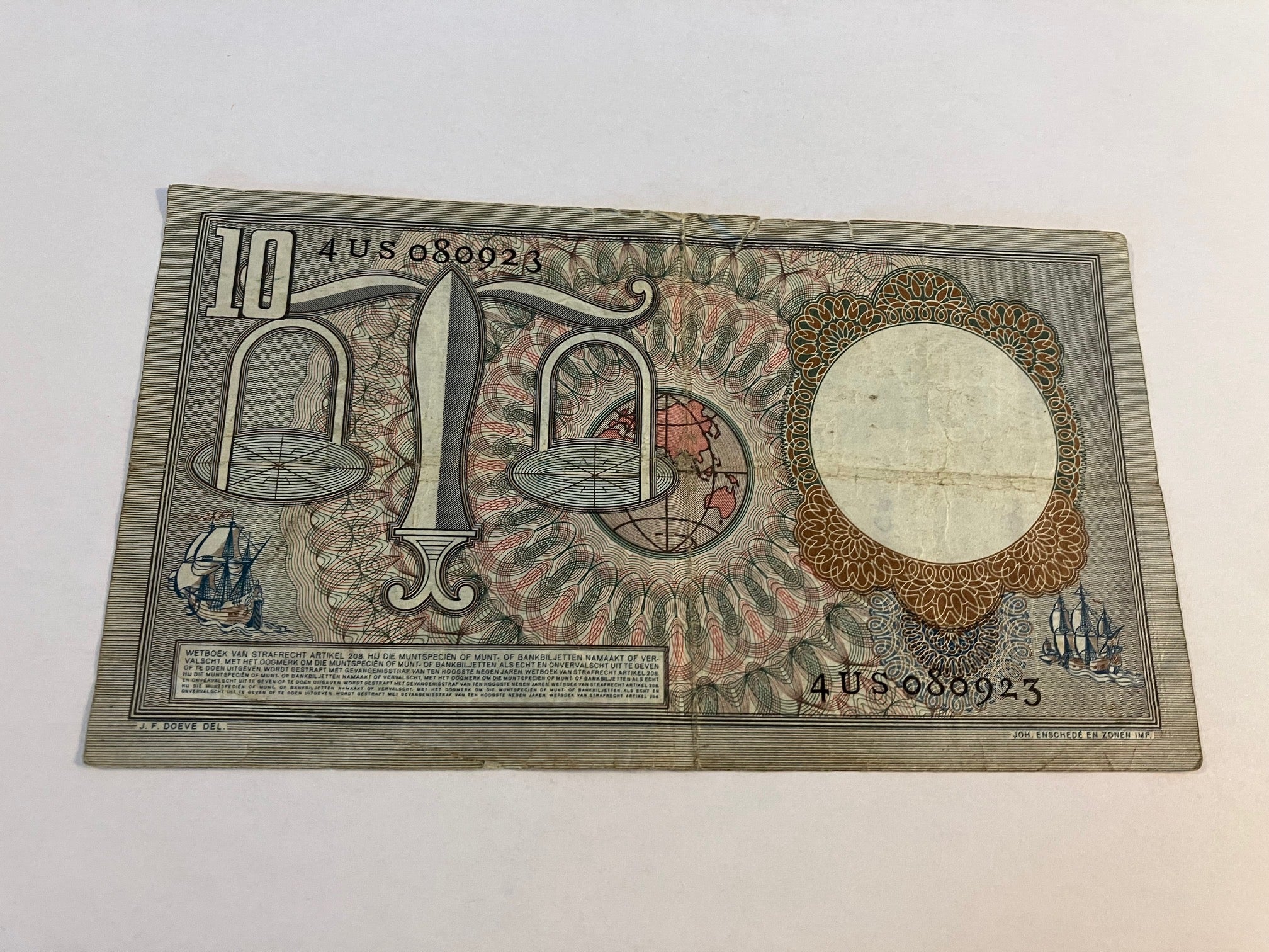 Tien Gulden Netherlands - Bemærk kuglepen