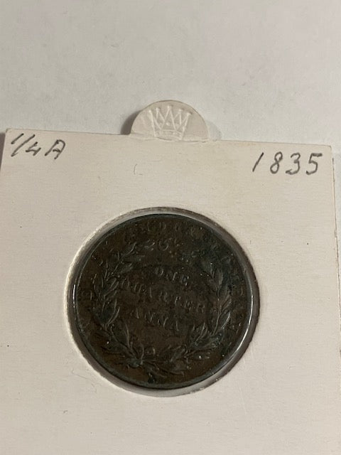 1/4 Anna British India 1835