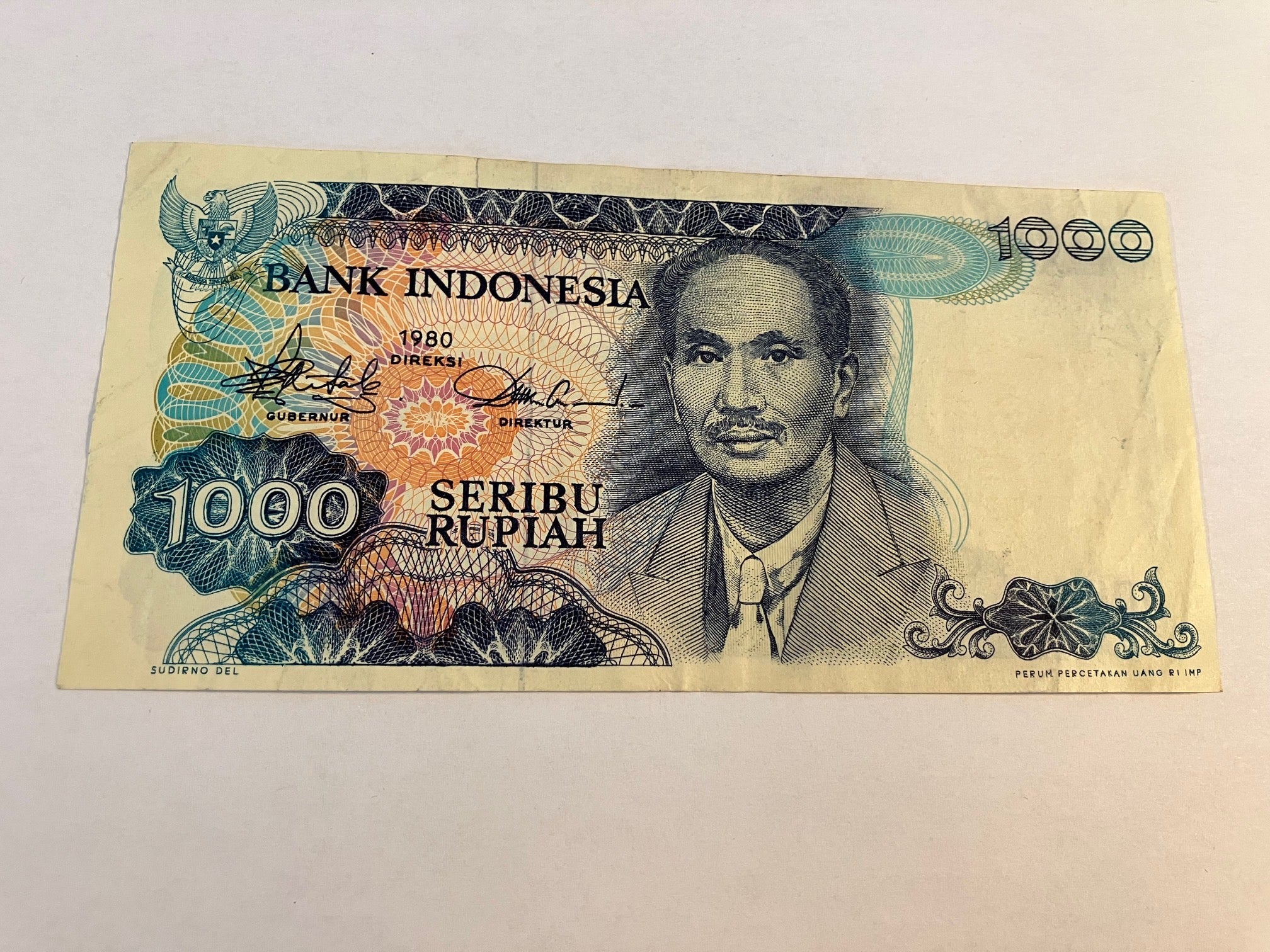 1000 Rupiah Indonesia 1980