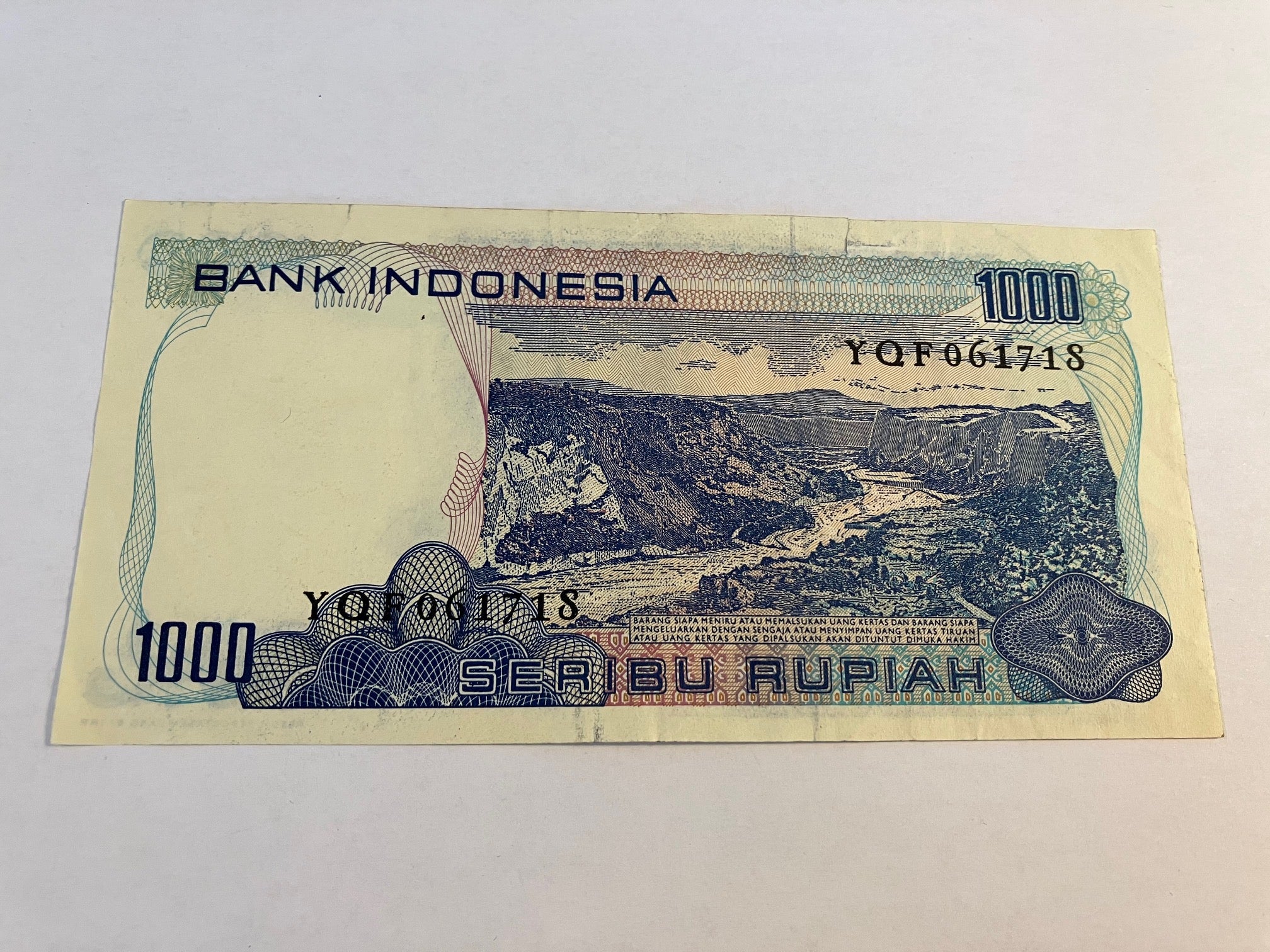 1000 Rupiah Indonesia 1980