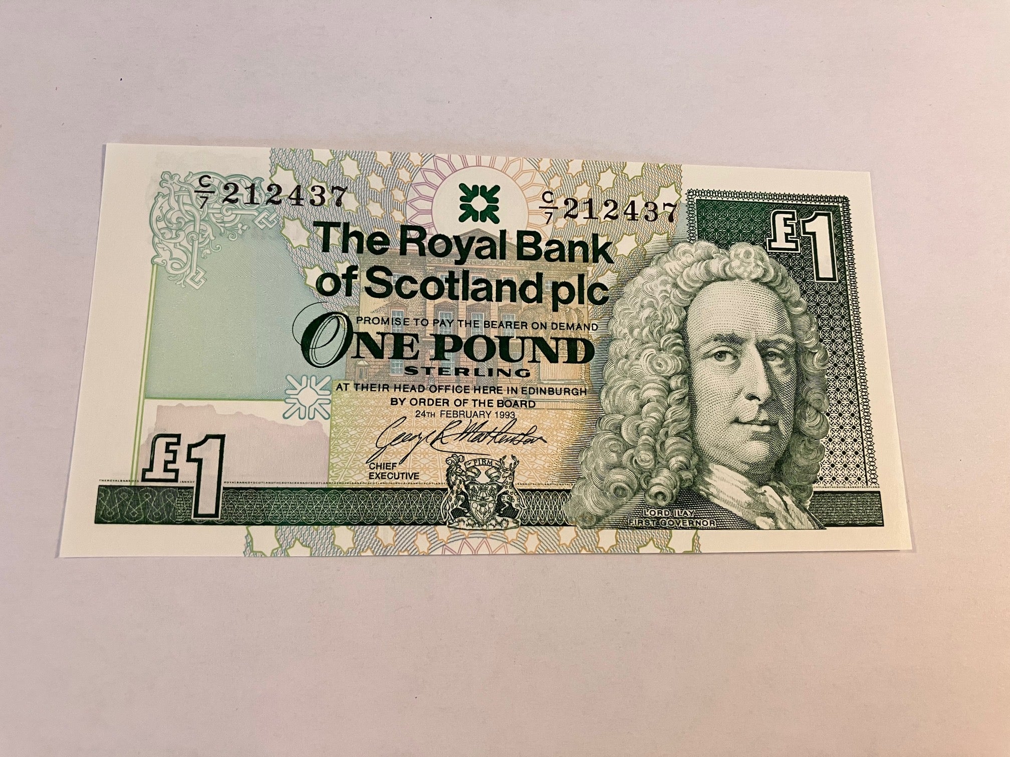 One Pound Scotland 1993