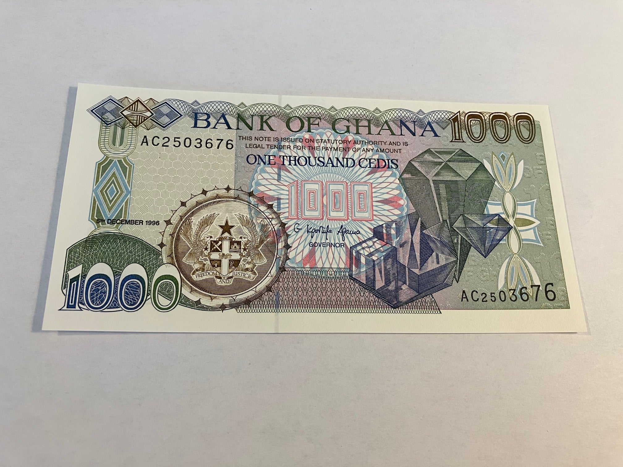 1000 Cedis Ghana 1996