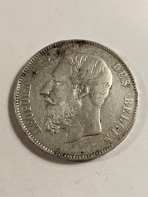 5 Francs Belgium 1873