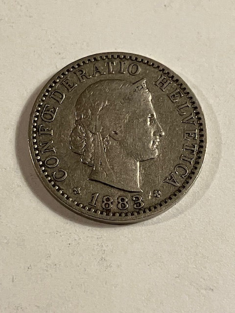 20 Rappen Switzerland 1883 B