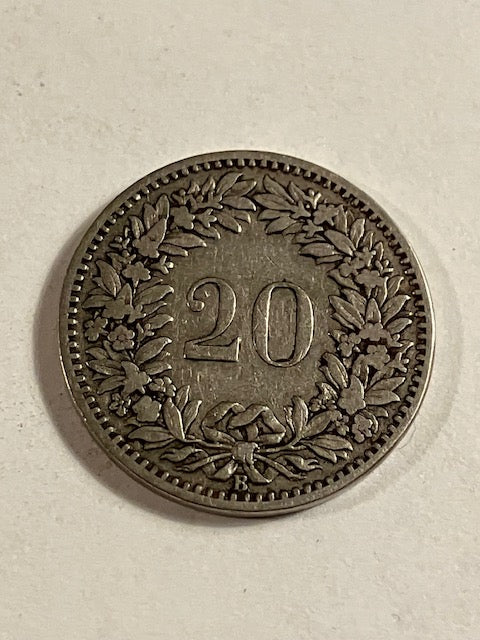 20 Rappen Switzerland 1891