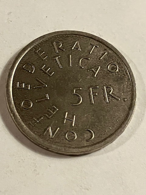 5 Francs Switzerland 1975