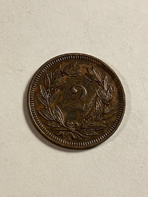 1 Rappen Switzerland 1893