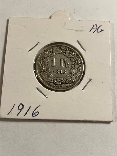 1 Franc 1916 Switzerland