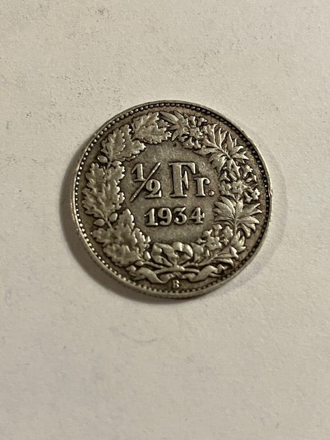 1/2 Franc 1934 Switzerland