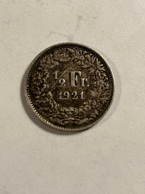 1/2 Franc 1921 Switzerland