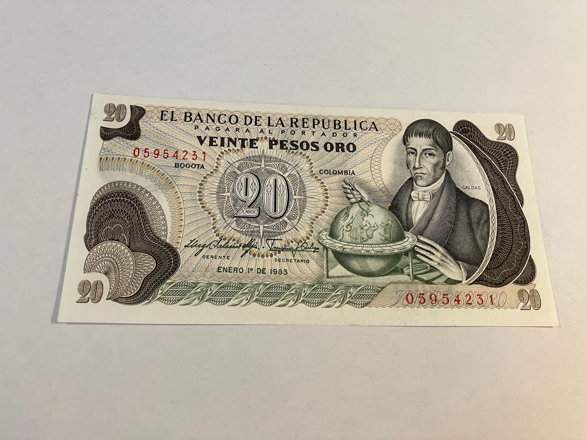 20 Pesos Colombia 1983