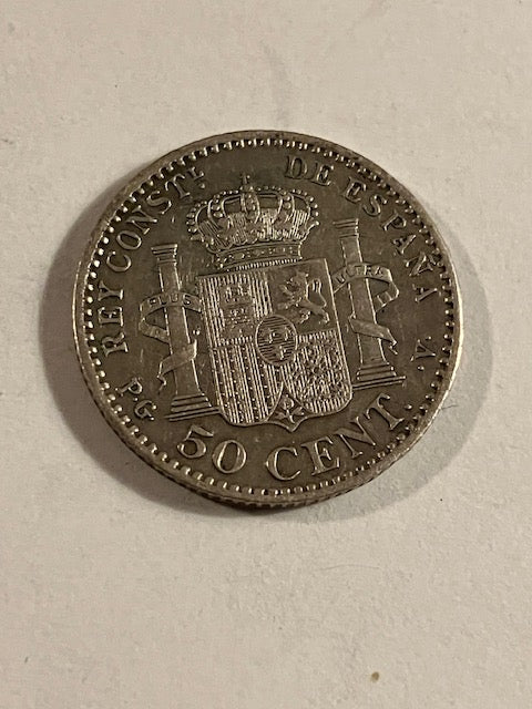 50 Cents 1896 Spain