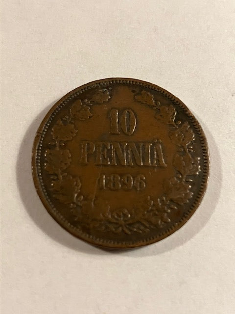 10 Pennia 1896 Finland