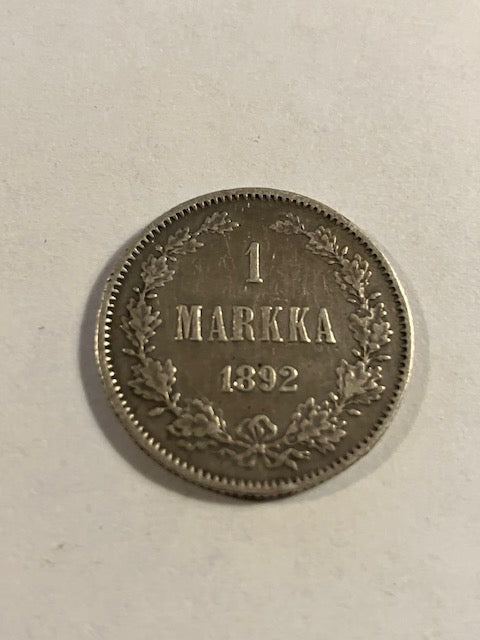 1 Markka 1892 Finland