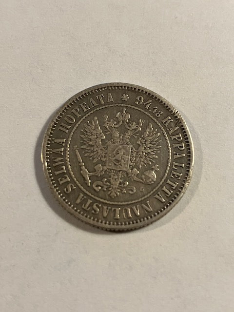 1 Markka 1892 Finland