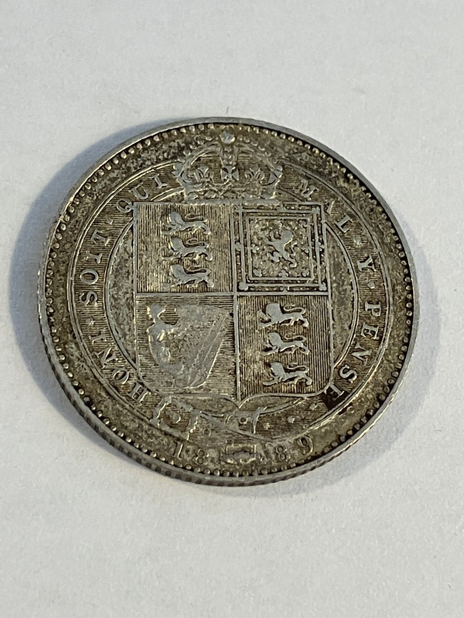 Half Crown 1889 England