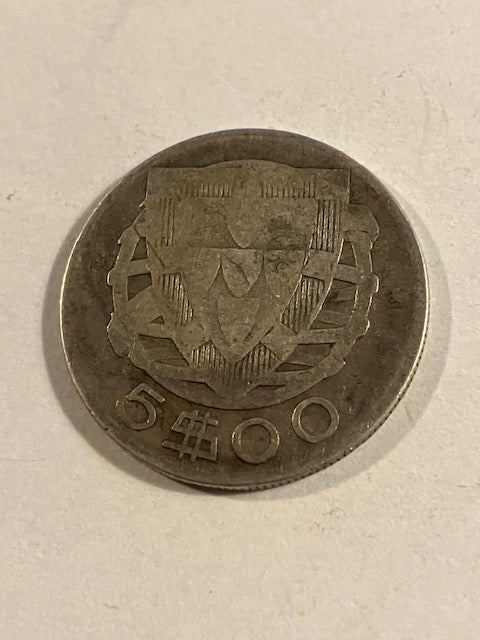 5 Escudos 1933 Portugal