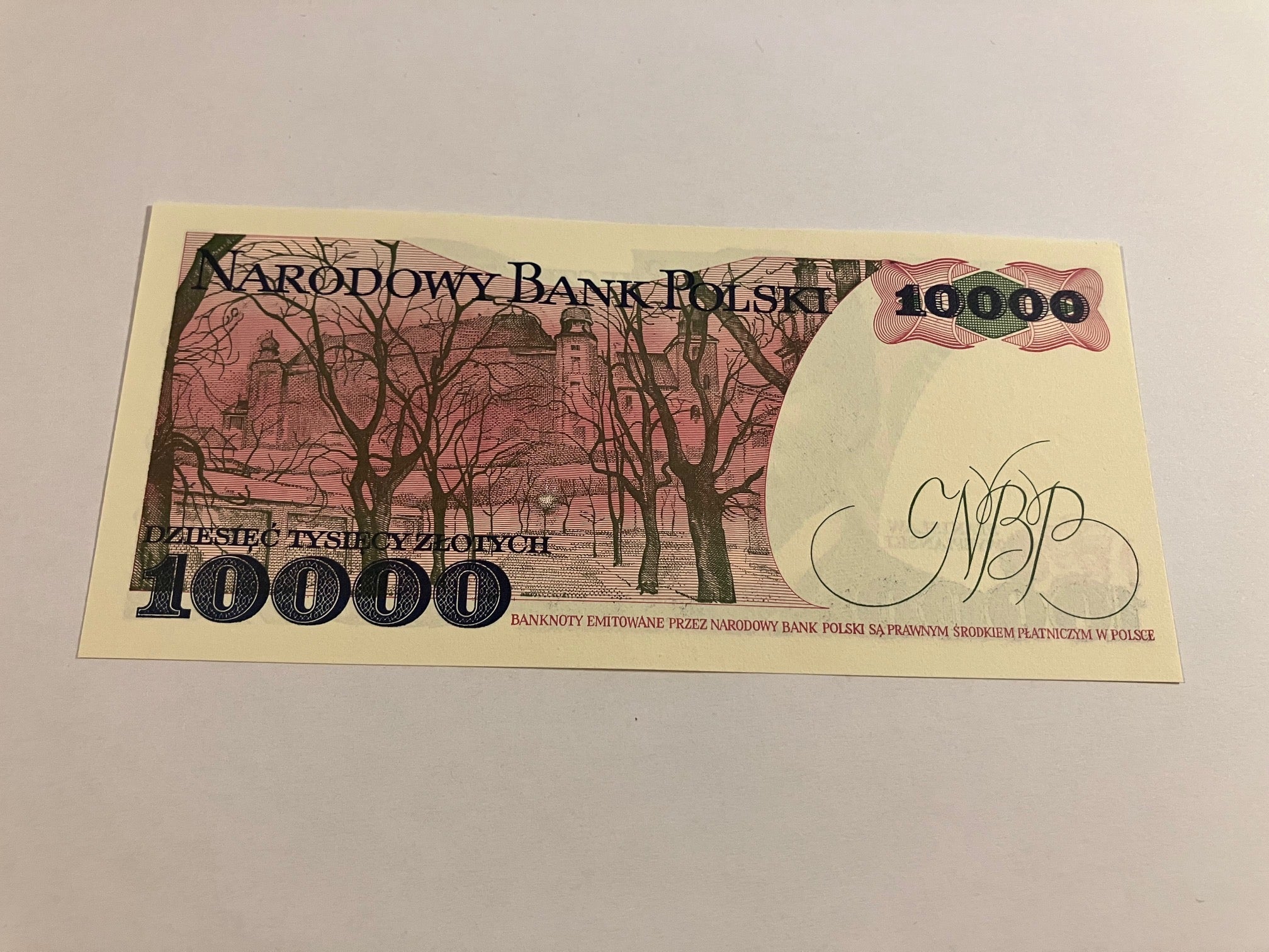 10000 Zlotych Poland 1988