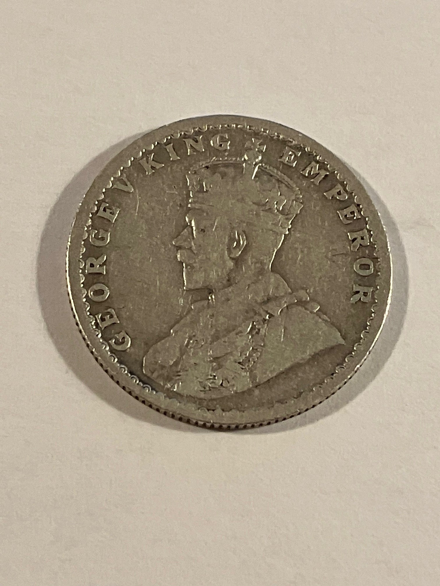 Half Rupee India 1917 - Renset