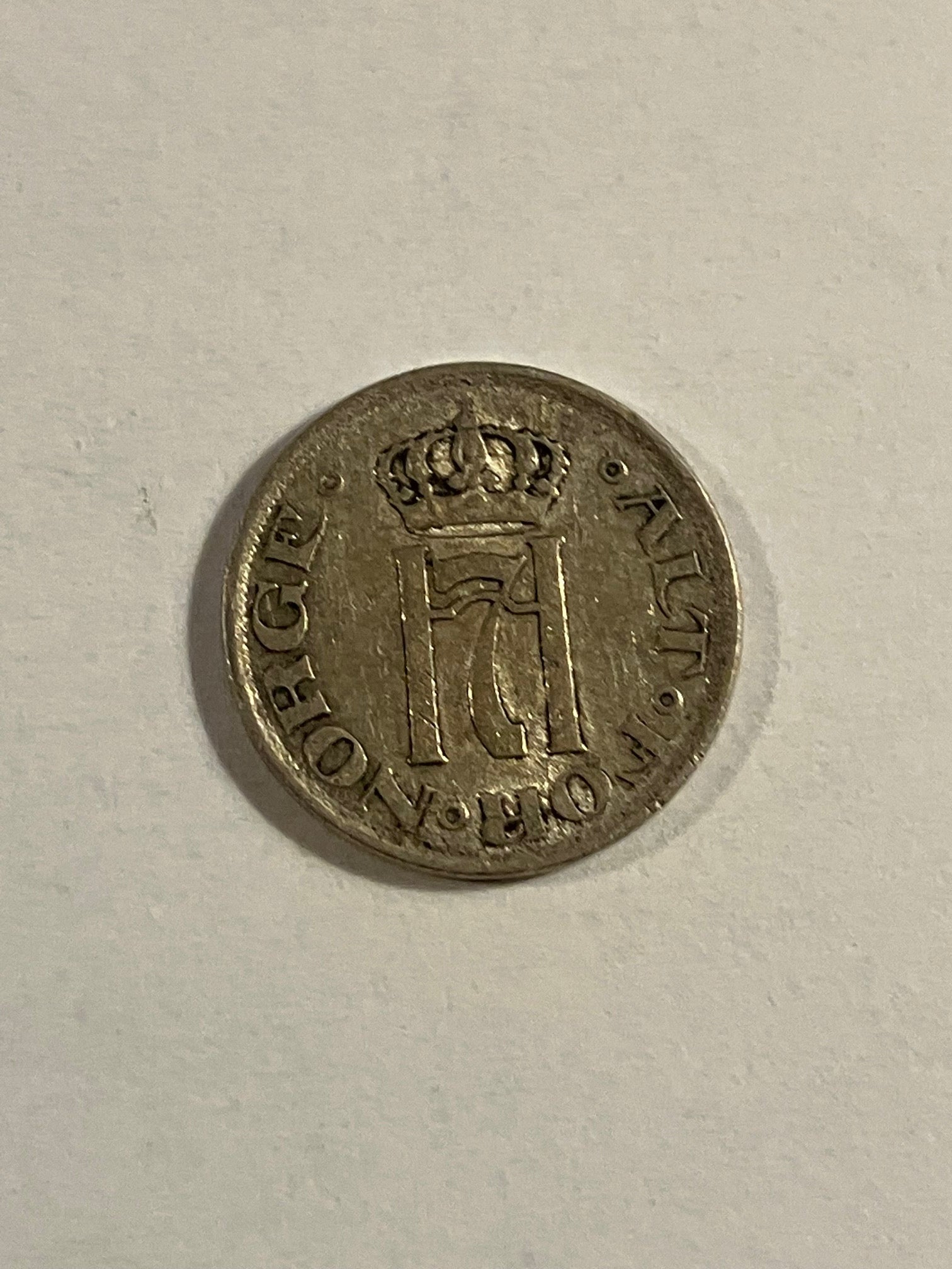 10 Øre Norge 1918 Renset