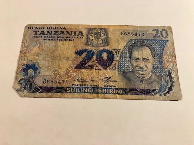 20 Shilingi Tanzania 1978