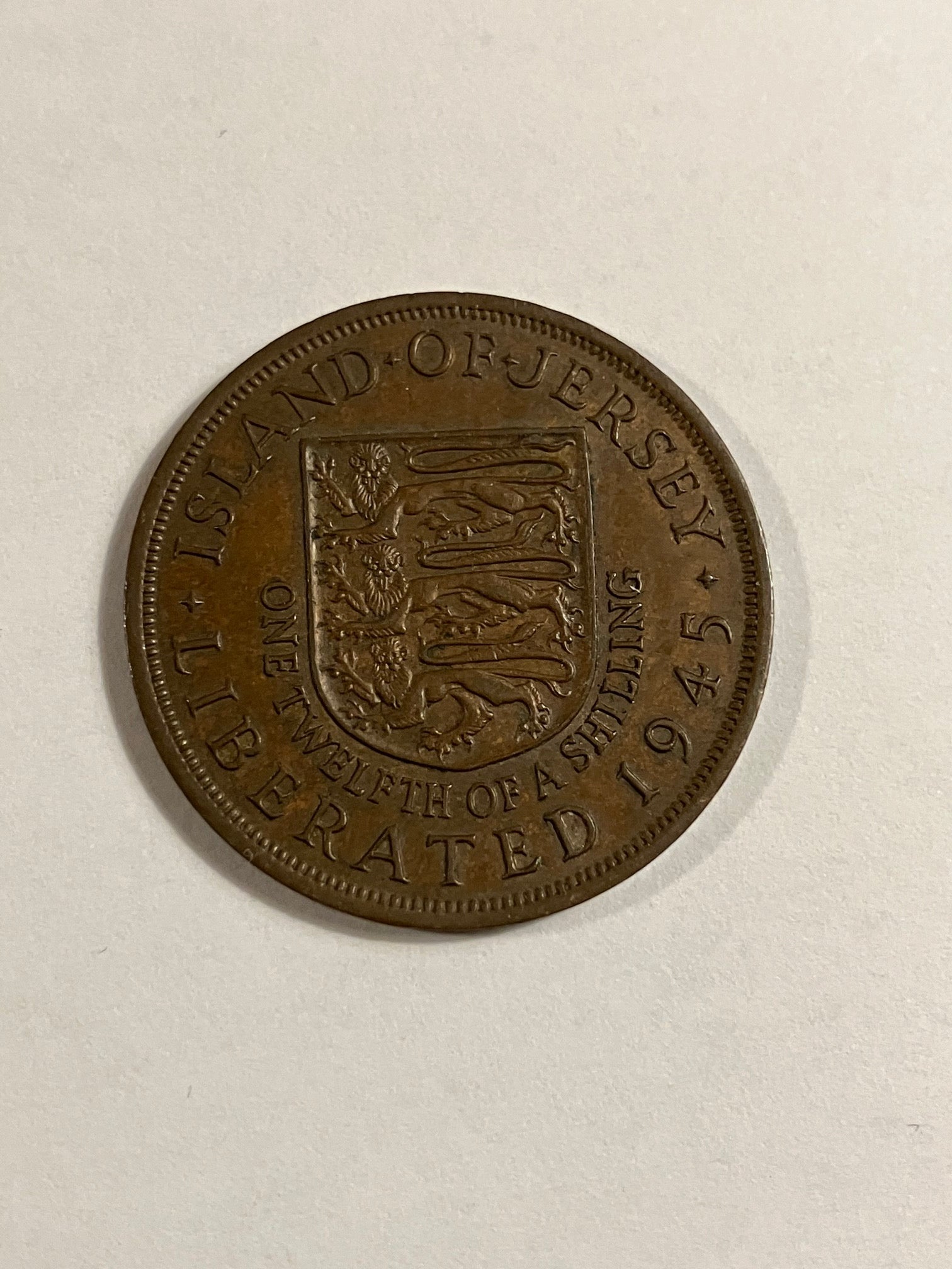 One Twelfth Of a Shilling Jersey 1945