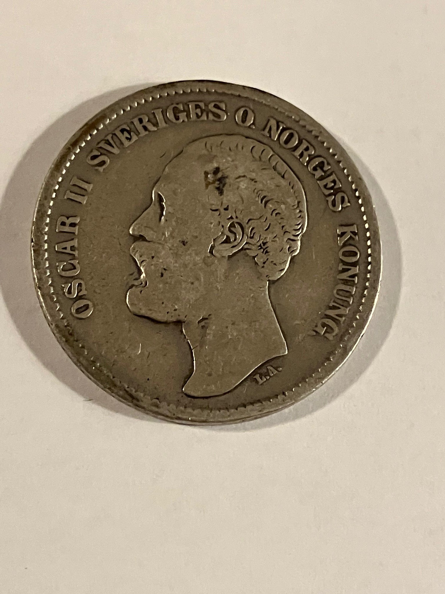 2 Kronor 1876 Sweden