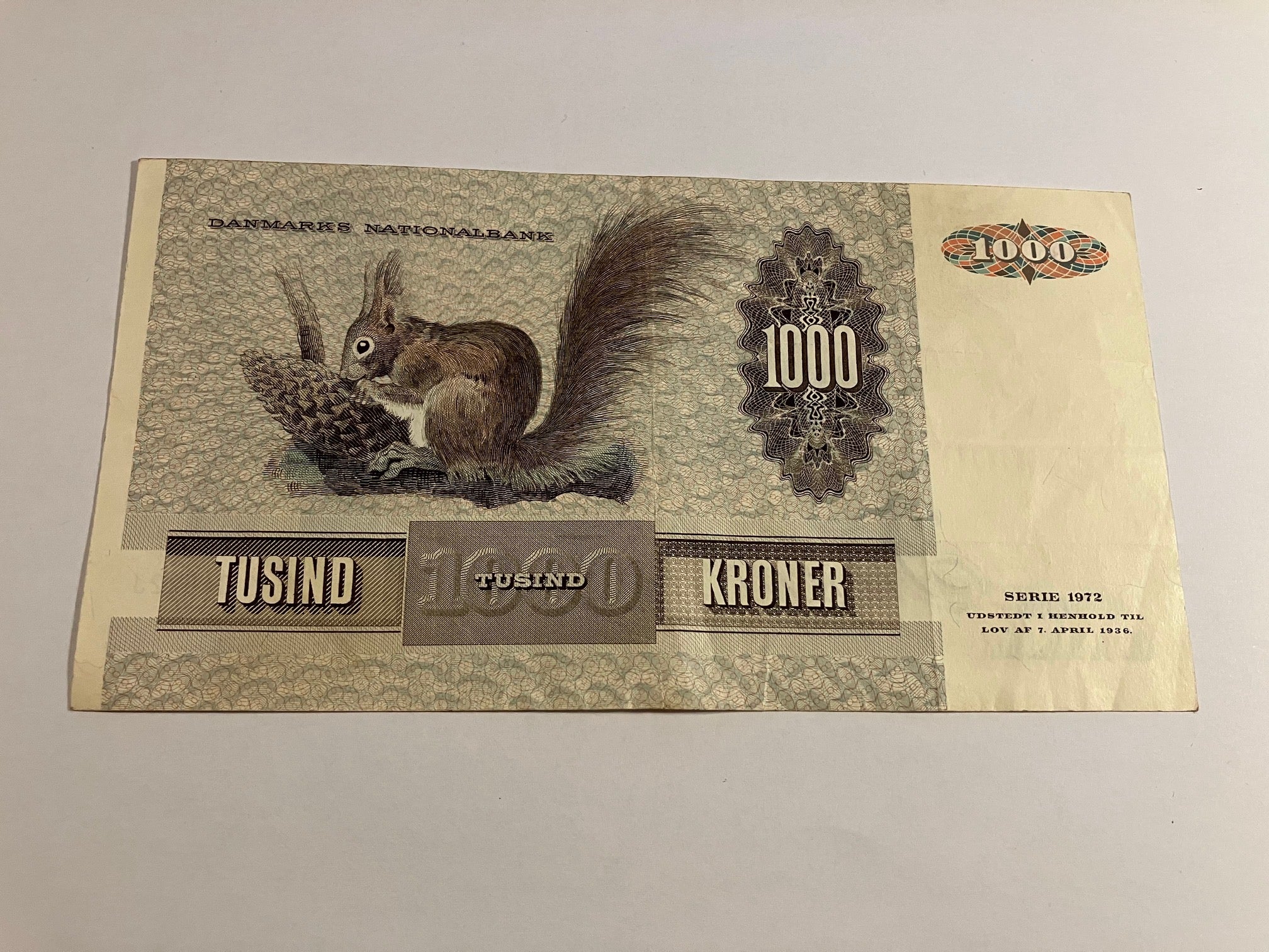 1000 Kroner 1992 Danmark