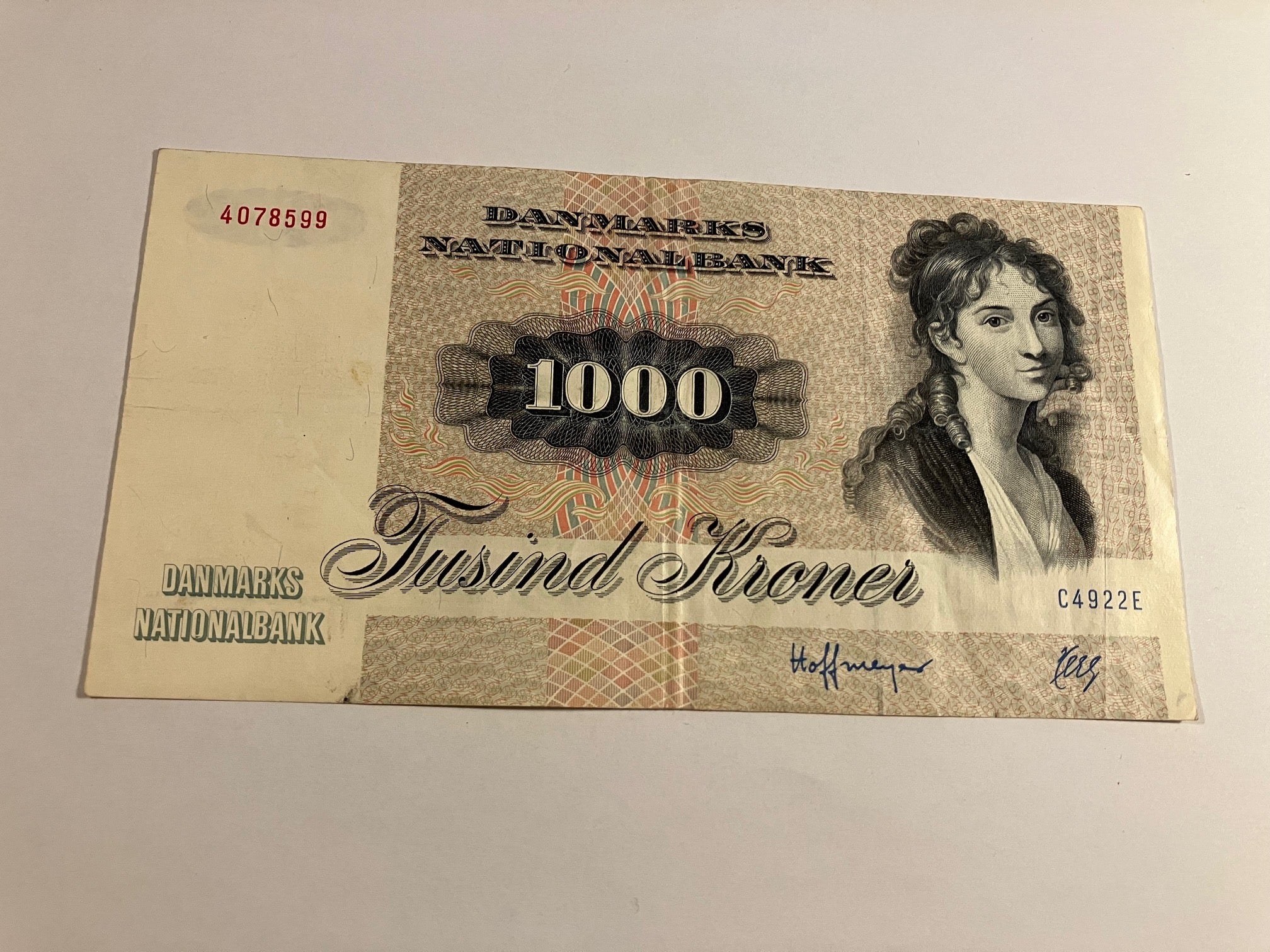 1000 Kroner 1992 Danmark