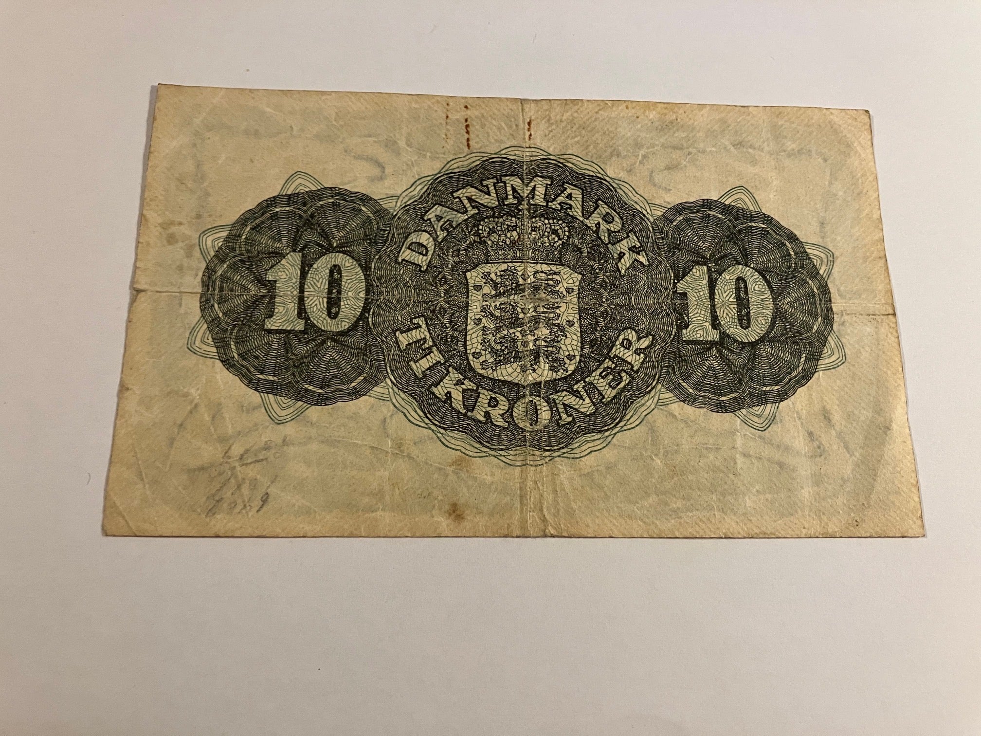 10 Kroner 1945 D Danmark - Dårlig stand