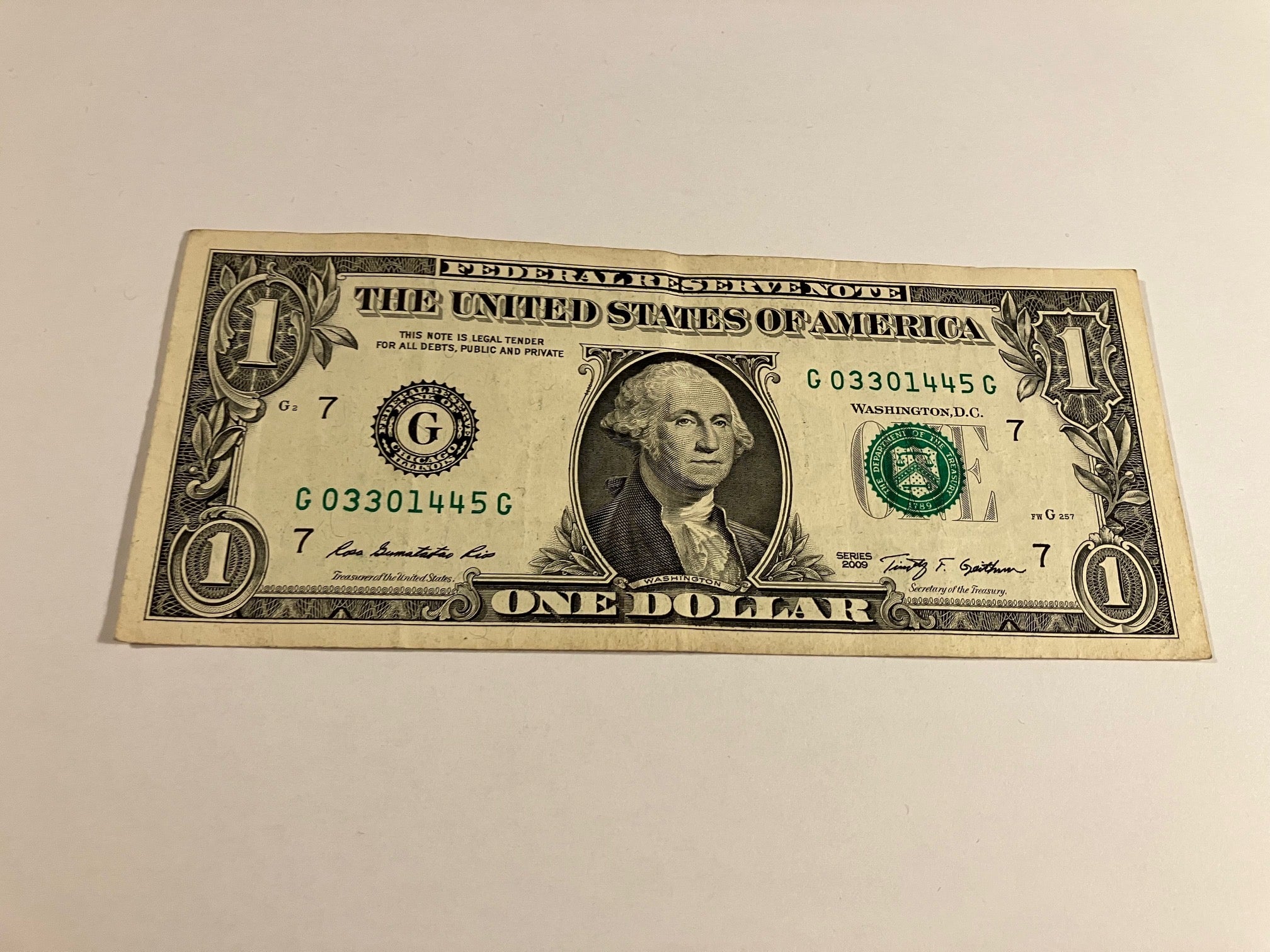 One Dollar 2009 USA