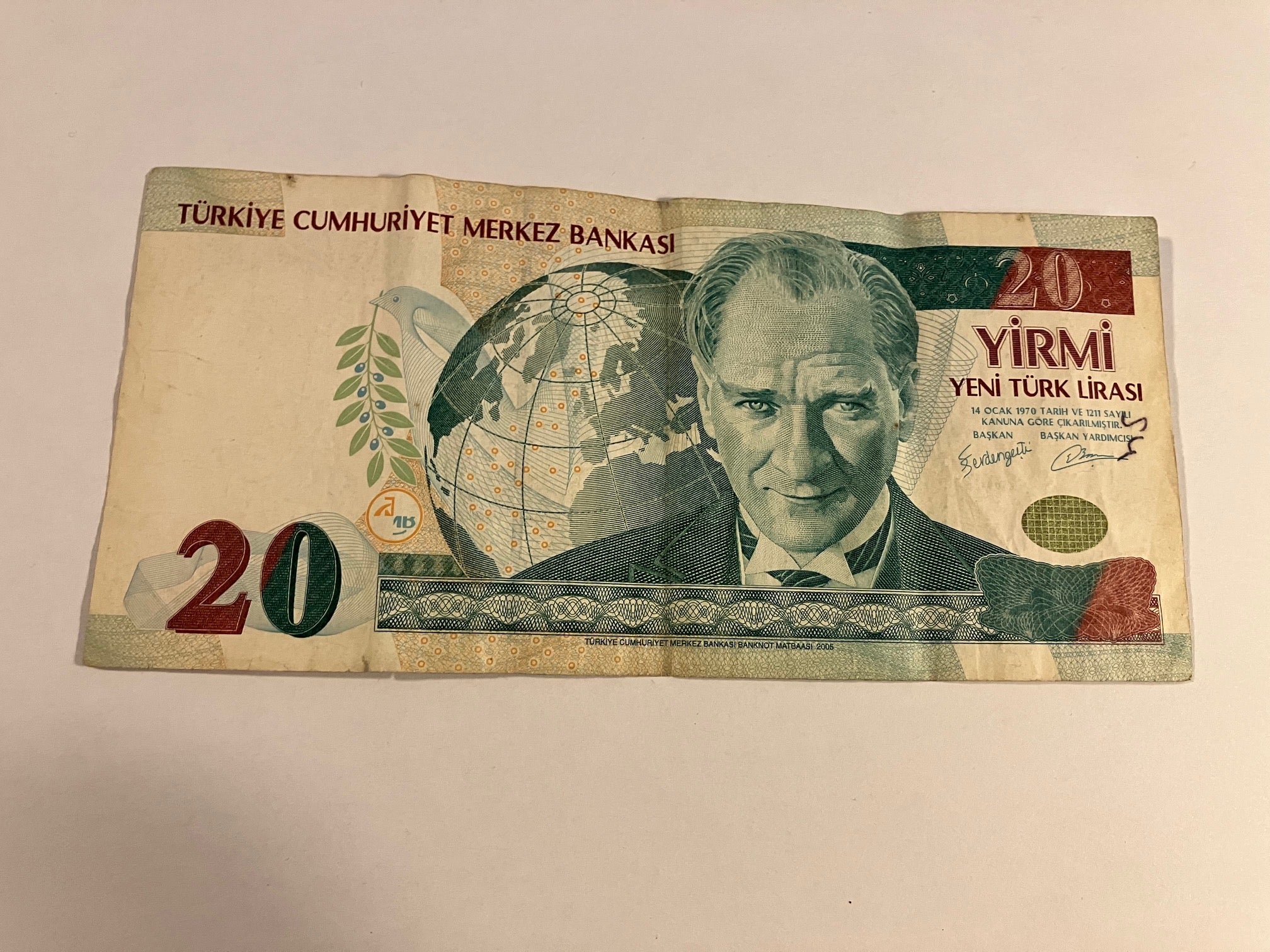 20 New Lira - Turkey