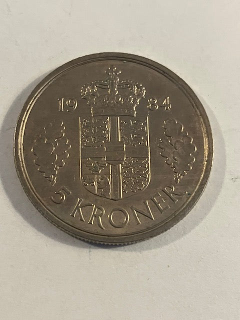 5 Kroner 1984 Danmark