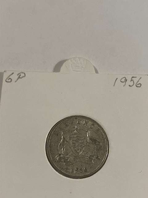 6 Pence Austrailia 1956