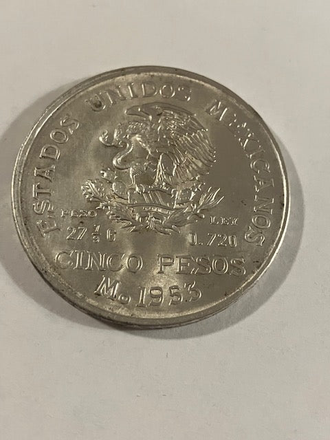 5 Pesos 1953 Mexico