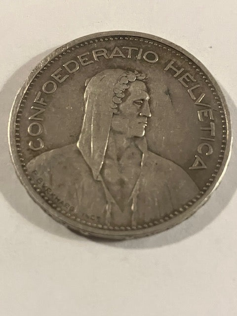 5 Francs 1932 B Schweiz