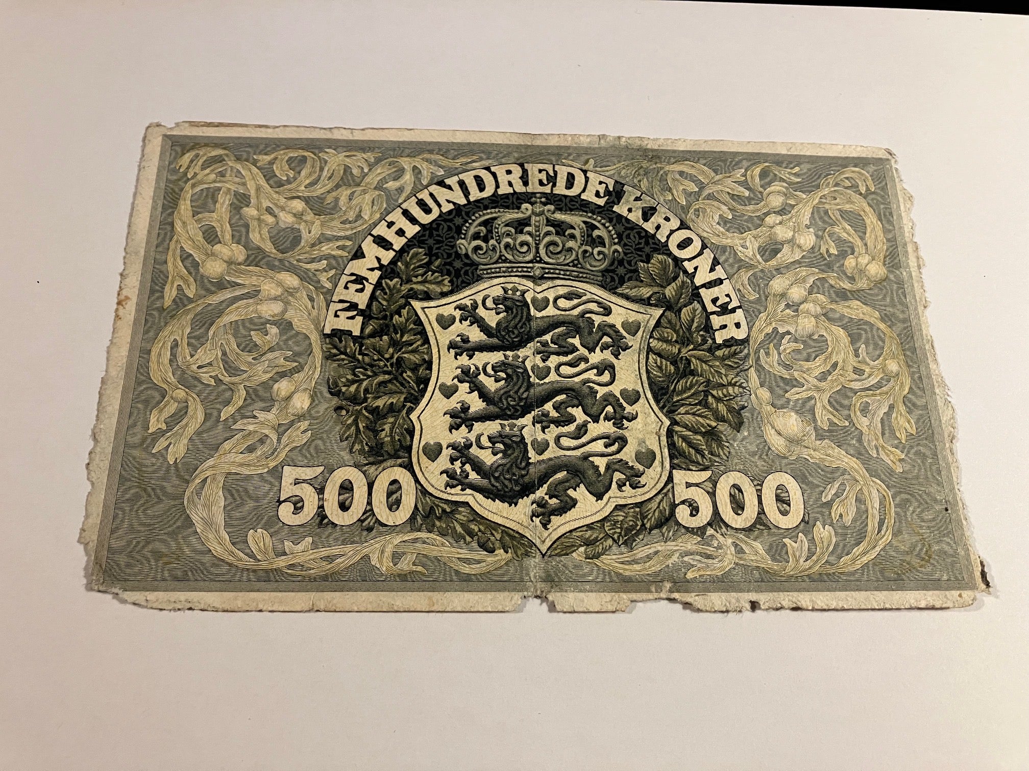 500 Kroner 1931 - Meget slidt