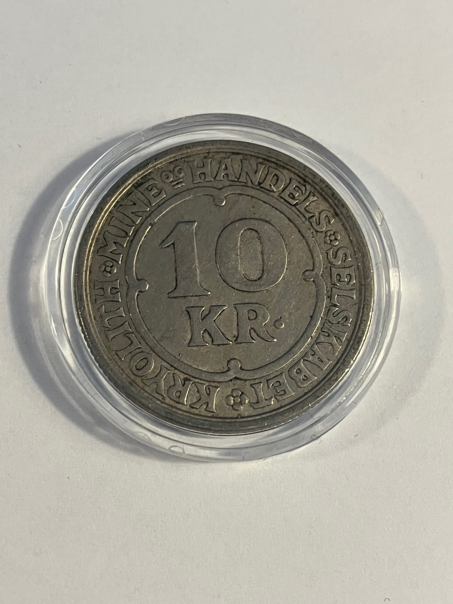 10 kroner Kryolith Mine & Handelsselskab Grønland 1922