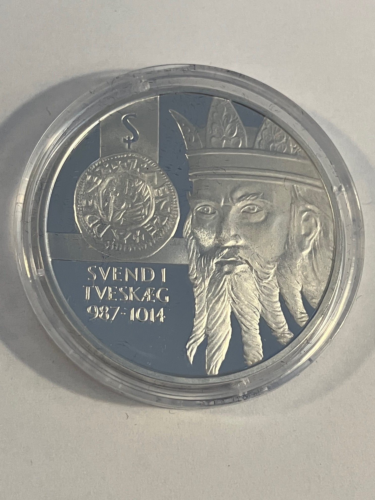 Svend Tveskæg 987 - 1014 i 92,% Sterling Sølv