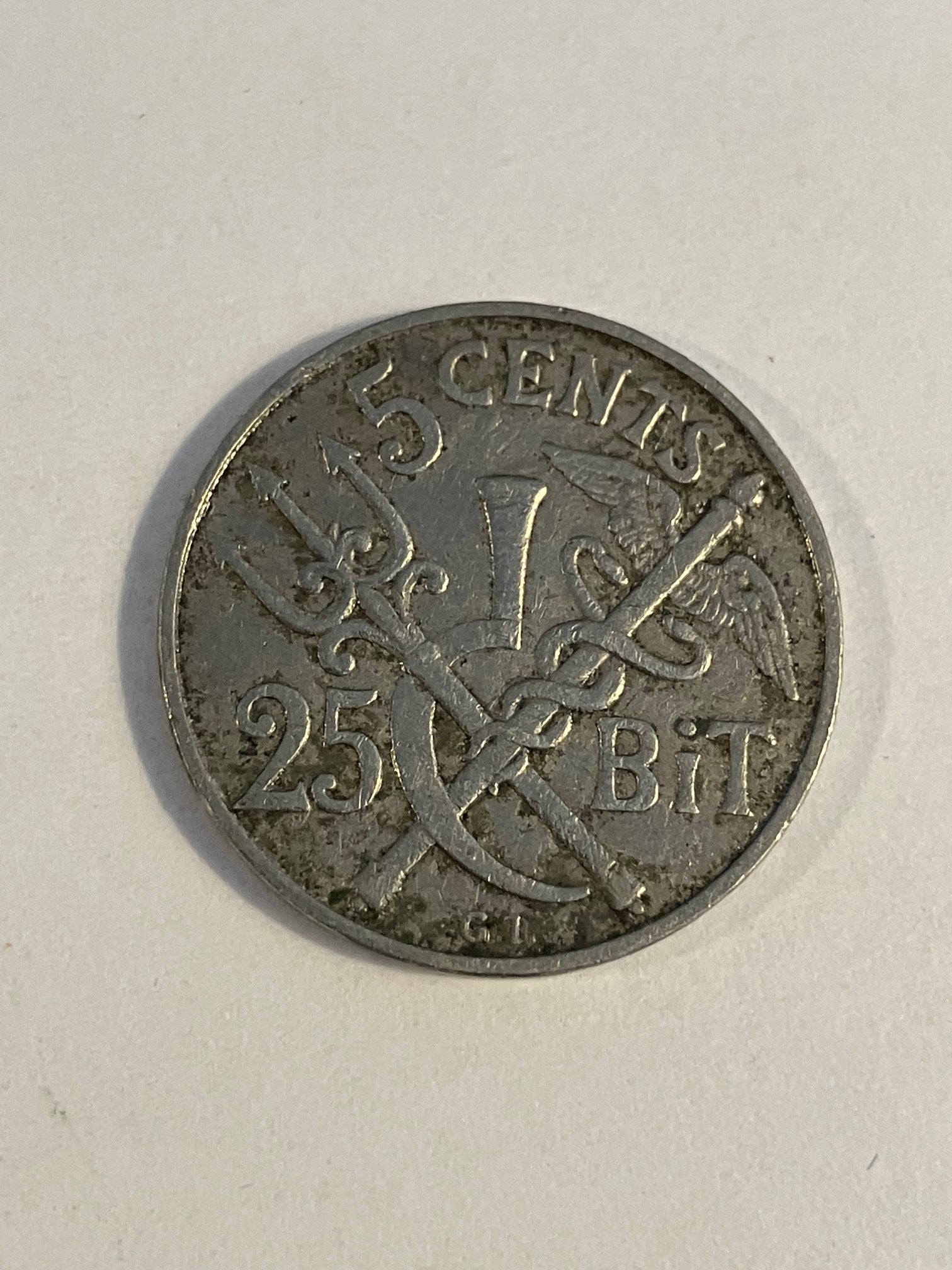 25 bit/5 cent 1905 Dansk Vestindien