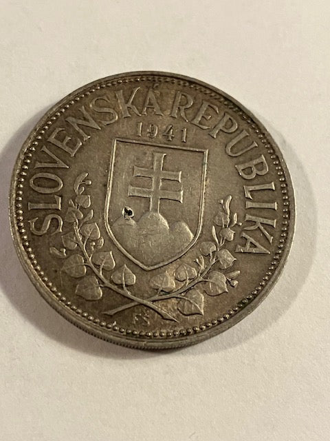 20 Korun Slovenska 1941 - med hul